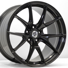 4 19 Gloss Black Df5v Wheels 19x10 36mm 5x114.3 Fits Ford Mustang 19 Inch