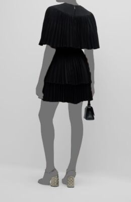 open lace back dress Jason Wu Crystal-Beaded Moire Taffeta Midi Dress  Runway Catalog