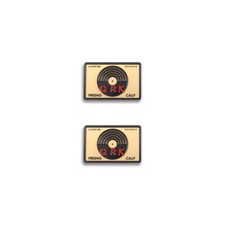 QRK Logo Badge for Turntable Base Plinth 38mm 1.49" X25mm 0.98" GOLD