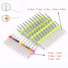 10pcs Solid Carbide PCB CNC Micro Twist Drill Bits Set Milling 0.15-2mm