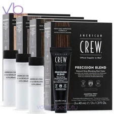 AMERICAN CREW Precision Blend | Natural Grey Blending Hair Color with Developer
