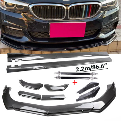 For BMW F10/F11 520i 528i 535i Carbon Fiber Front Bumper Rear Lip Spoiler Side