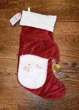 PB x pbk Santa Classic Velvet Christmas Stocking Monogram Removed NEW NWT