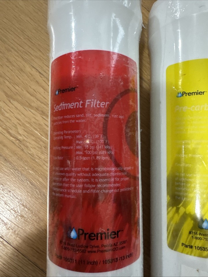 Premier Ro-Pure Plus - Filtri Di Ricambio Originali Per Depuratore Acqua