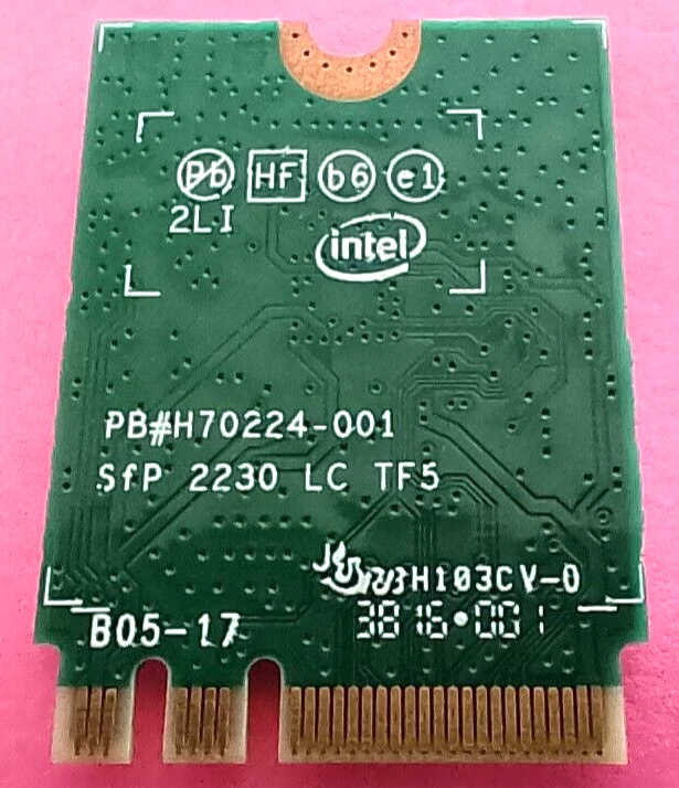 Stonebook Pro P10A  N250JU Laptop - Wireless Wifi Card - 806722-001 - Image 2 of 2