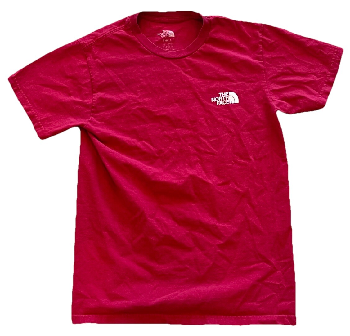 The North Face Red Guide Tee Men’s Small Graphic Logo Outdoor Shirt