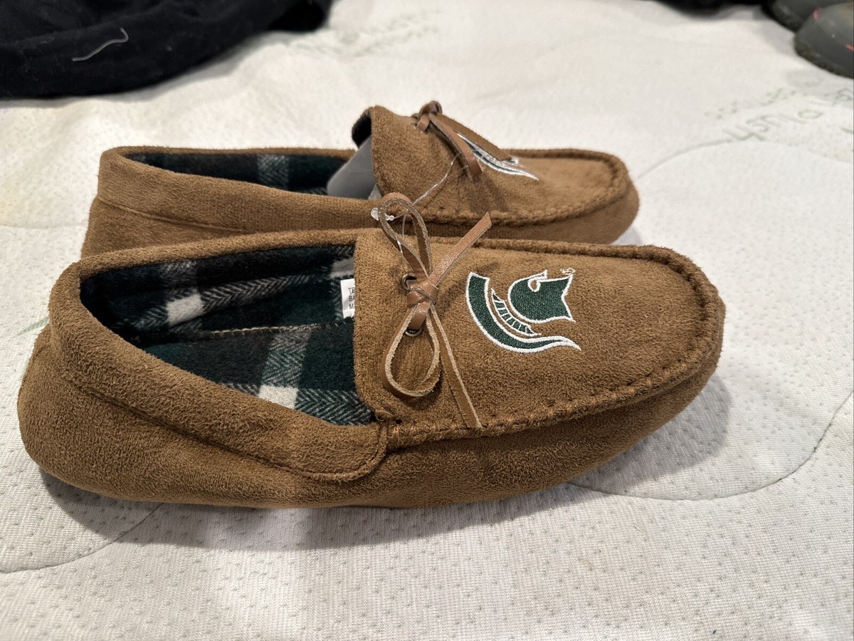 Michigan State Size 6-7 Mens Flannel Lined Faux Suede  display picture 3