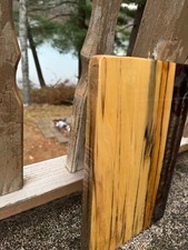 Cutting/Charcuterie Board-Spalted Maple with Light Black/Silver Swirl
