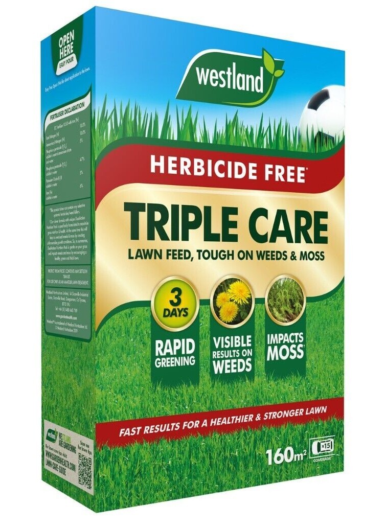WESTLAND AFTERCUT ALL IN ONE LAWN FEED WEED MOSS MASTER KILLER TRIPLE