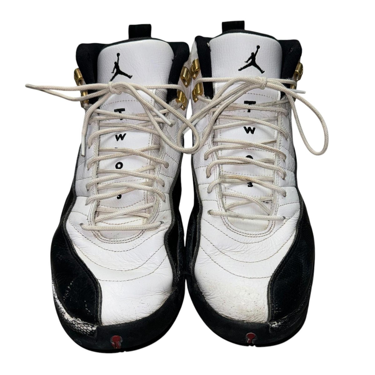 Air Jordan 12 Retro Taxi Release 2013 Size 11 130690-125 White Black OG