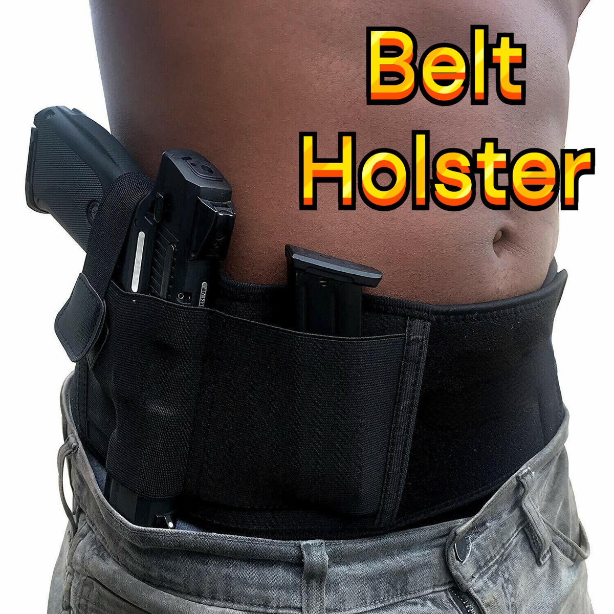 Tactical Belly Band Gun Holster for Concealed Carry - for Men