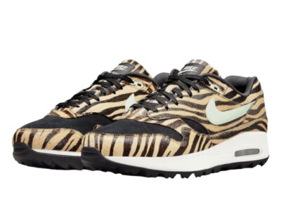 Nike Men s Air Max 1 G NRG Tiger Clay Orange Black Animal DH1301-800 Sz 10 Golf