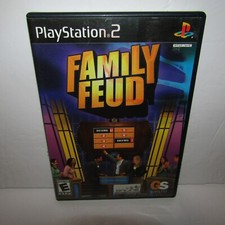 Family Feud Sony PlayStation 2 PS2 Video Game No Manual Stained Artwork Tested