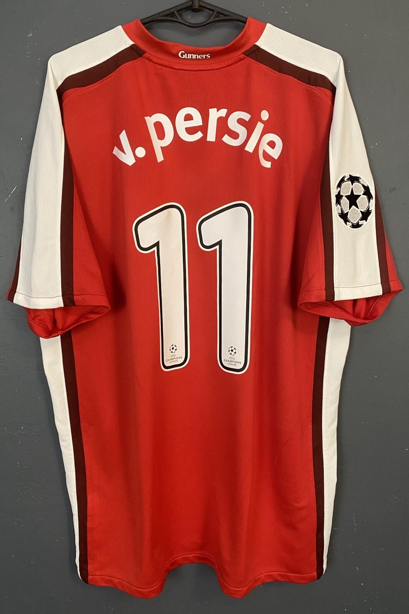 MEN'S FC ARSENAL 2008/2009 ROBIN VAN PERSIE SOCCER FOOTBALL SHIRT