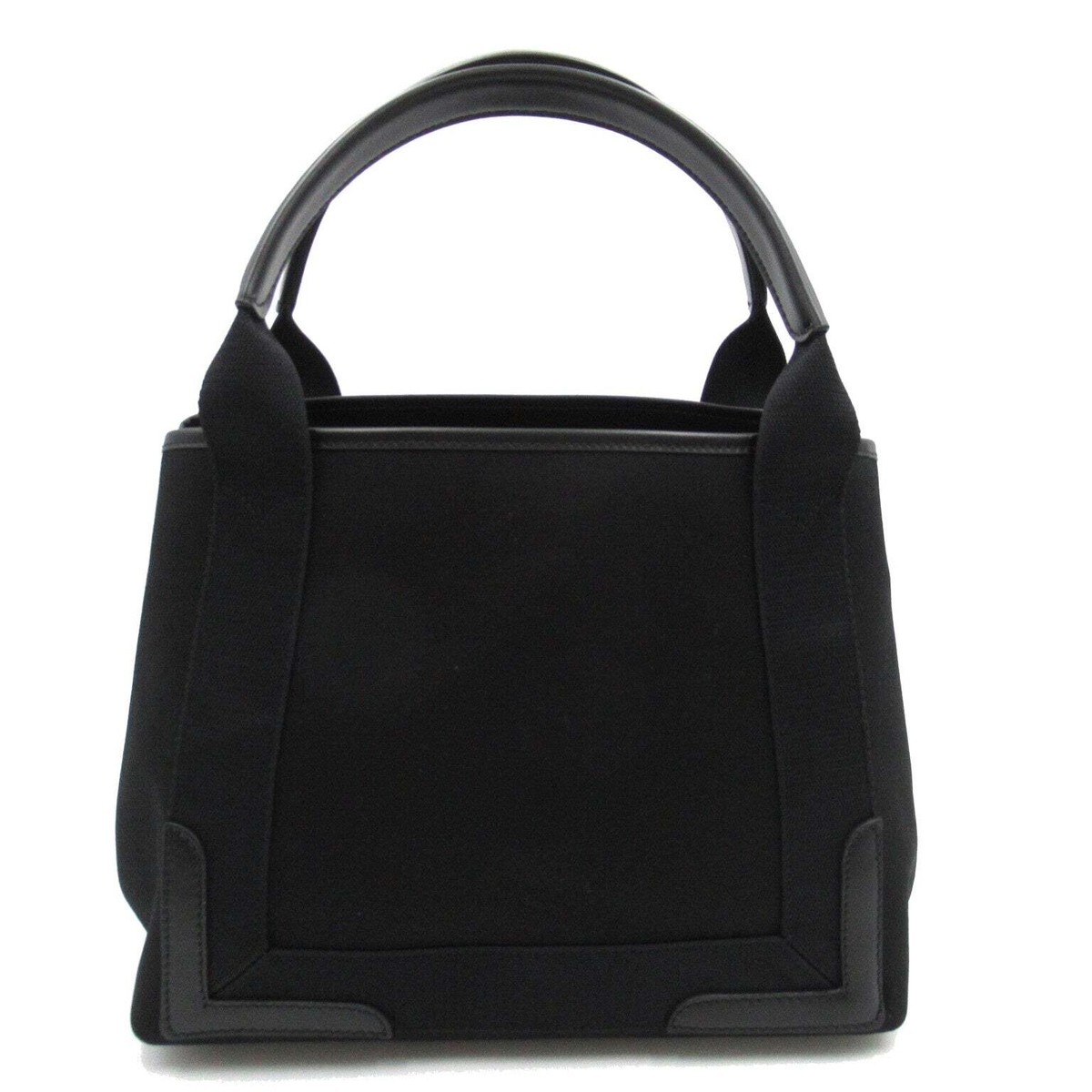 【関税&送料込】Balenciaga Black Canvas Small Cabas Navy Han Bag】BALENCIAGA Navy Small Cabas Handbag Tote Bag Canvas