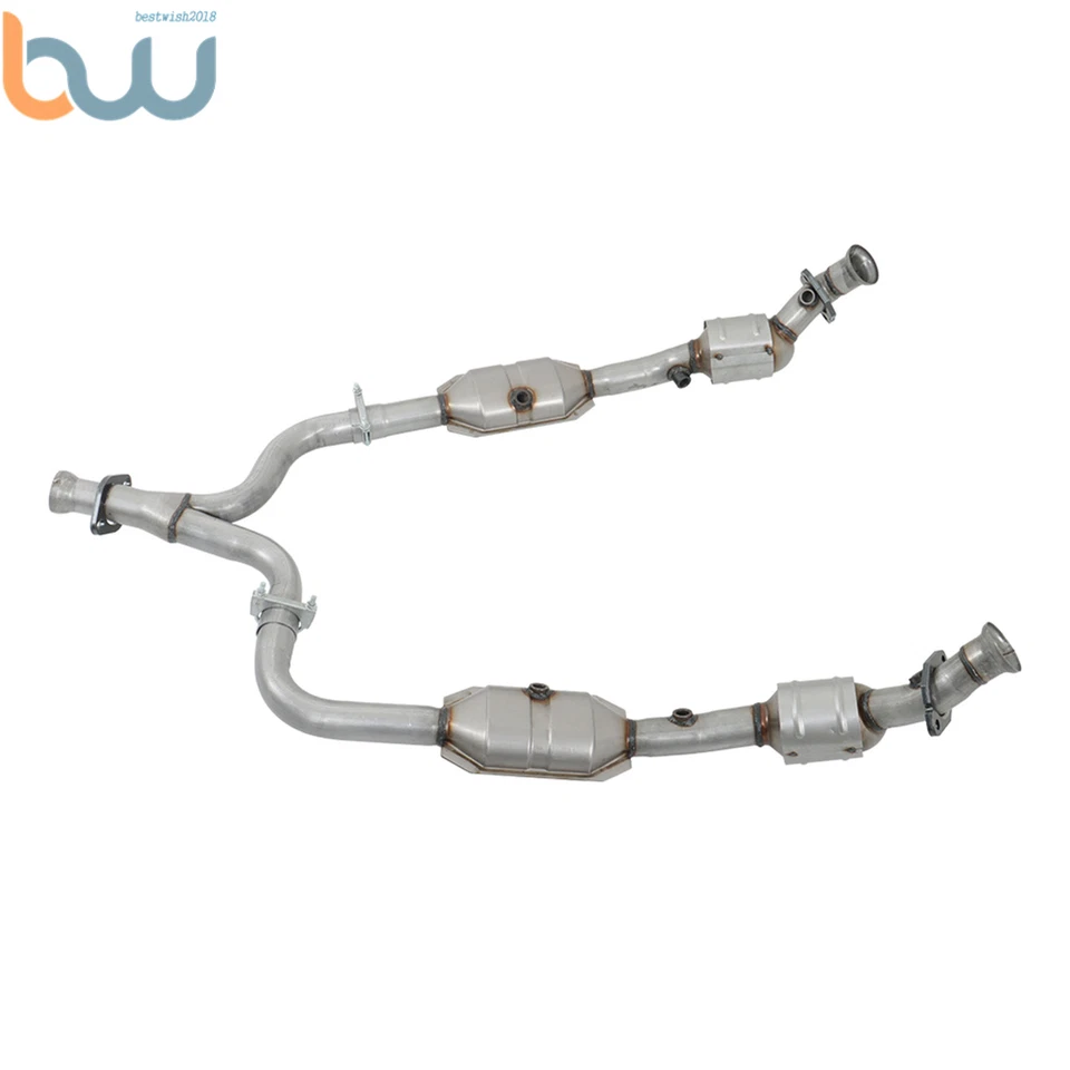 Convertidor catalítico de tubo en Y para Ford Mustang 1999-2004 3,8 L 3,9 L delantero izquierdo + derecho Foto 2 de 4