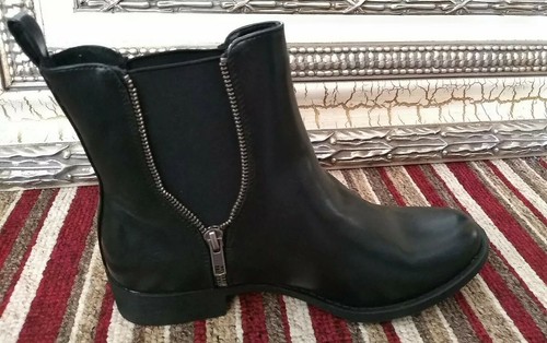 BN ROCKET DOG Ladies Smart Black CAMILLA BROMLEY Biker Combat Style Boots UK 8 - Picture 4 of 12