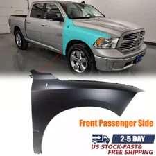 Fender Front Right Side For 2009-2018 Ram 1500 2500 Primed Steel w/ Emblem Hole