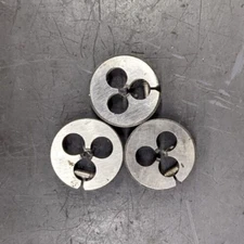 3 BTS 8-48 NS Round Dies 13/16" OD Screw Adjustable Die Carbon Steel Japan