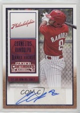 2015 Panini Contenders Draft Ticket Blue Foil Cornelius Randolph #11 Auto 2f4