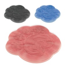 Foot Back Scrubber Exfoliating Silicone Massager Pad Cleaning Mat Bath Shower