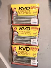 3 Packs Strike King KVD Perfect Plastics Swim'N Shiner 5"  Baby Bass 