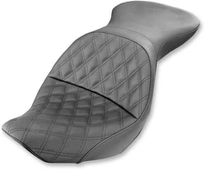 SADDLEMEN 800-23-029LS Explorer Seat - Lattice Stitched - 2006-2017 Harley FLSTC
