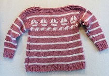 handmade Pink knit sweater kids