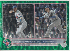2022 Topps Update Green Foilboard #/499 TRENT GIAMBRONE/SCOTT EFFROSS US283 Cubs