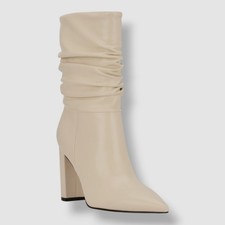 Nine West Women's Ivory Denner Dress Boots Shoes Size 7.5