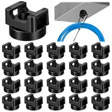 20 Pack Magnetic Zip Tie Mount Heavy Duty Magnetic Cable Zip Tie Base, Tie Mo...