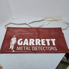 Garrett Metal Detectors Red Vinyl Carpenter/Industrial Apron OSFA Vintage