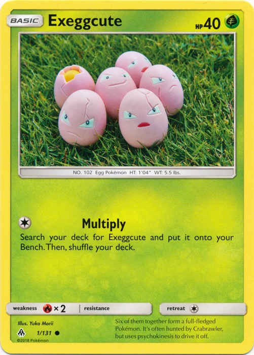Pokemon Exeggcute - 1/131 - Common NM-Mint Forbidden Light
