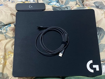 #ad Logitech POWERPLAY G PMP 001 Wireless Charging Mouse Pad Used $149.99