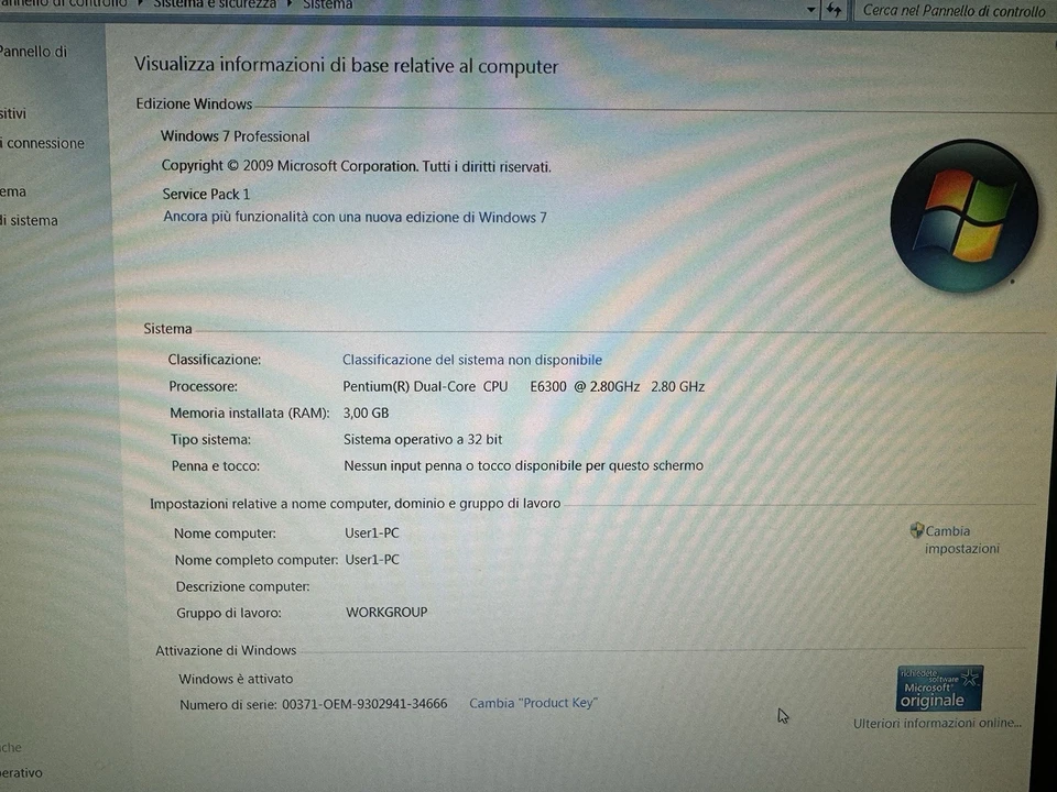 Pc HP Pro 3010 MT Computer Windows CPU Intel Pentium 2.80GHz HD 500GB RAM 3GB - Immagine 4 di 4