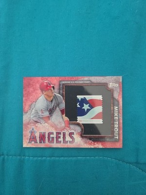 2016 Topps Mike Trout Relic Stamp MTS-5 Los Angeles Angels