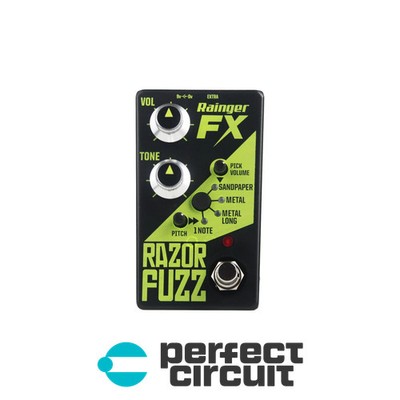 Rainger FX Razor Fuzz Virtual Plectrum Fuzz Pedal EFFECTS DEMO PERFECT CIRCUIT