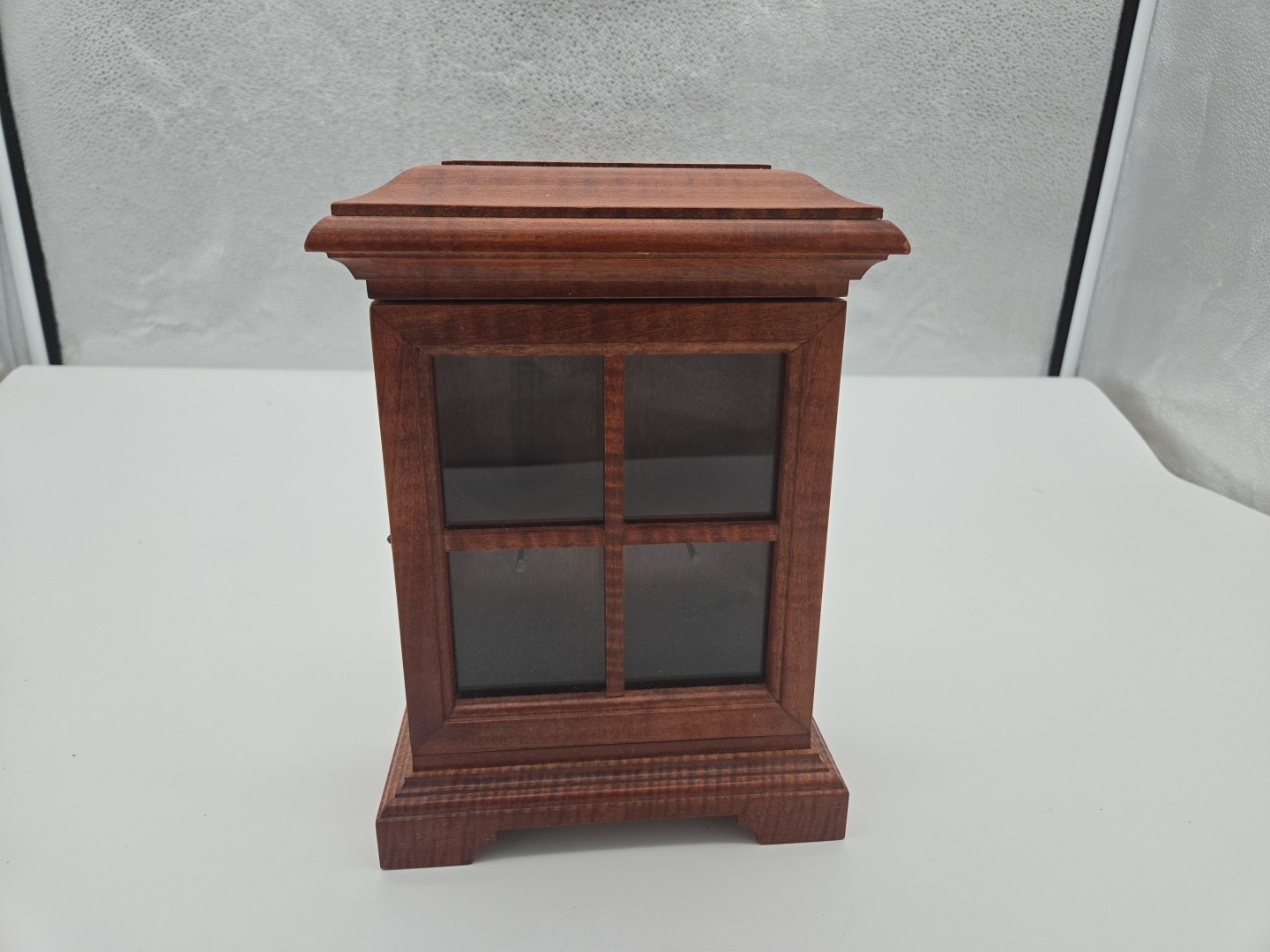Small Wooden Trinket Curio Cabinet 