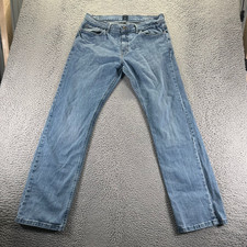 Vintage Nautica Jeans Men 34x34 Blue Cotton Denim Straight Baggy Relaxed Stretch