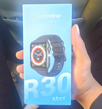 Blackview R30 Max Smartwatch 45mm Black Silicone Band Touchscreen HR Fitness