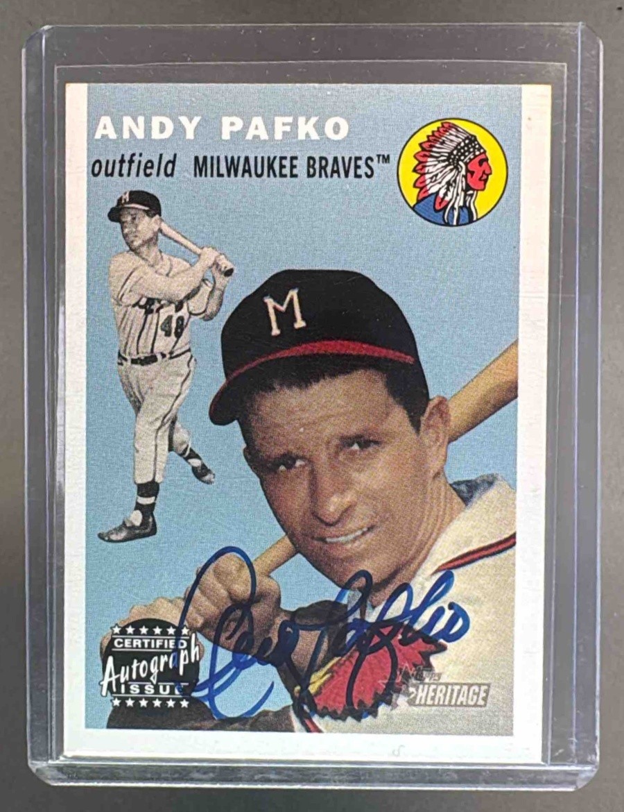 Andy Pafko 2003 Topps Heritage #RO-AP Real One Auto