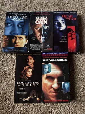 Psychological Thriller VHS Lot Of 5 Movies