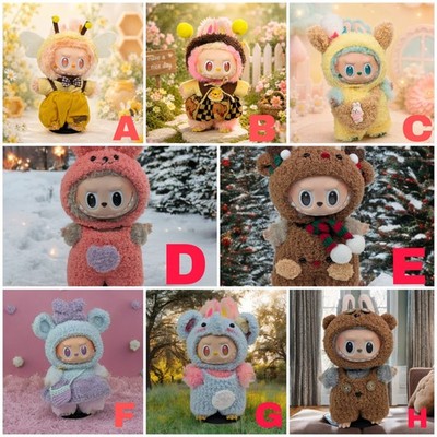 Labubu Monsters Clothes Halloween Costume Outfit 15 - 17cm Plush Doll Dress Set