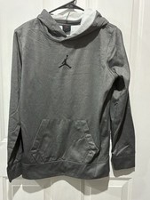 Nike Air Jordan Dri-fit Hoodie Boys Xl 13-15 Gray