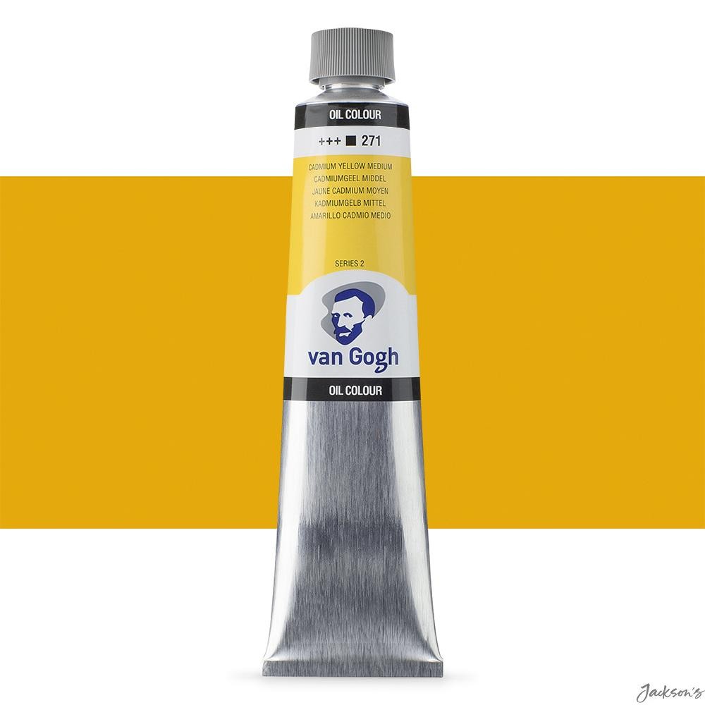 Royal Talens Van Gogh Oil Paint Cadmium Yellow Medium 200ml For Artists