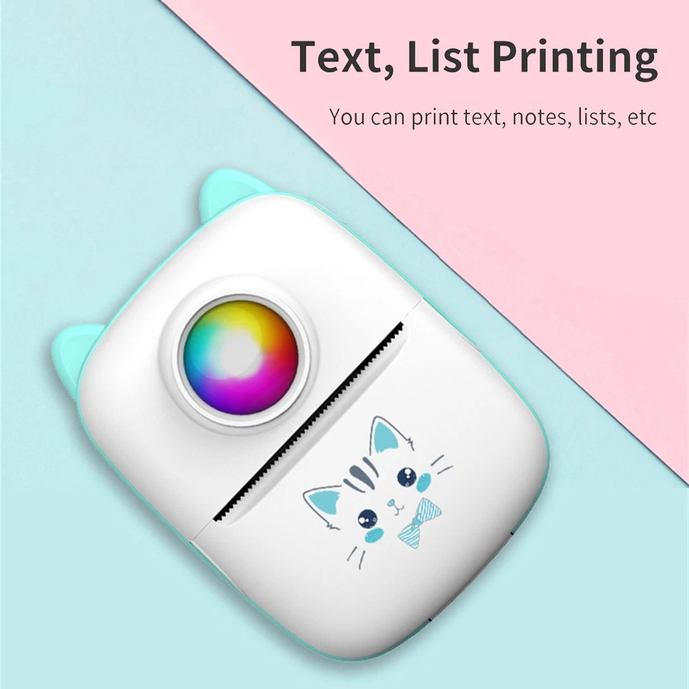 Mini Thermal Printer 200DPI Portable BT Sticker Photo Printer XA