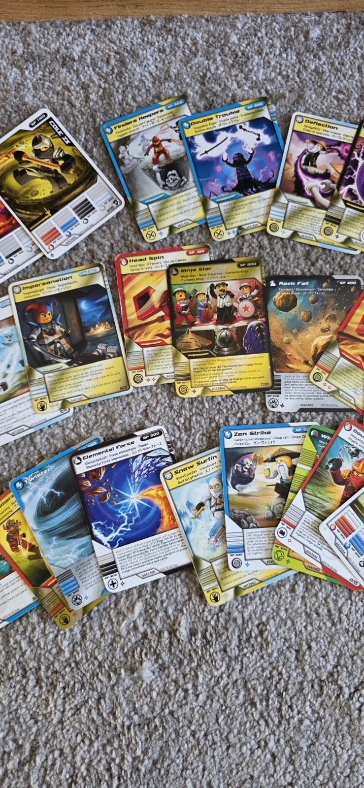 Lotto di carte da collezione LEGO Ninjago foto 3