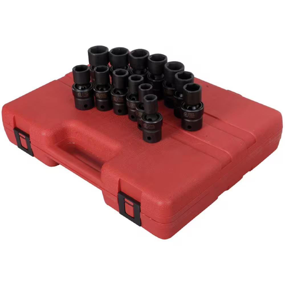 1/2 In. Drive Metric Universal Impact Socket Set (13-Piece)