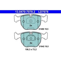 ATE 13.0470-7078.2 Bremsbelagsatz, Scheibenbremse