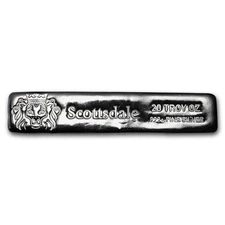 20 oz Silver Long Cast-Poured Bar - Scottsdale